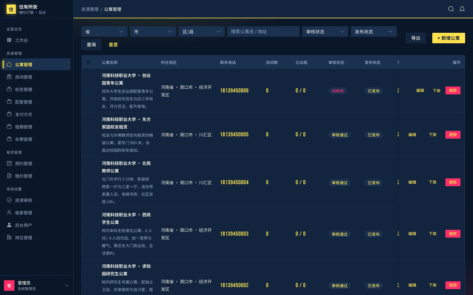 房屋租赁系统 预览图 3