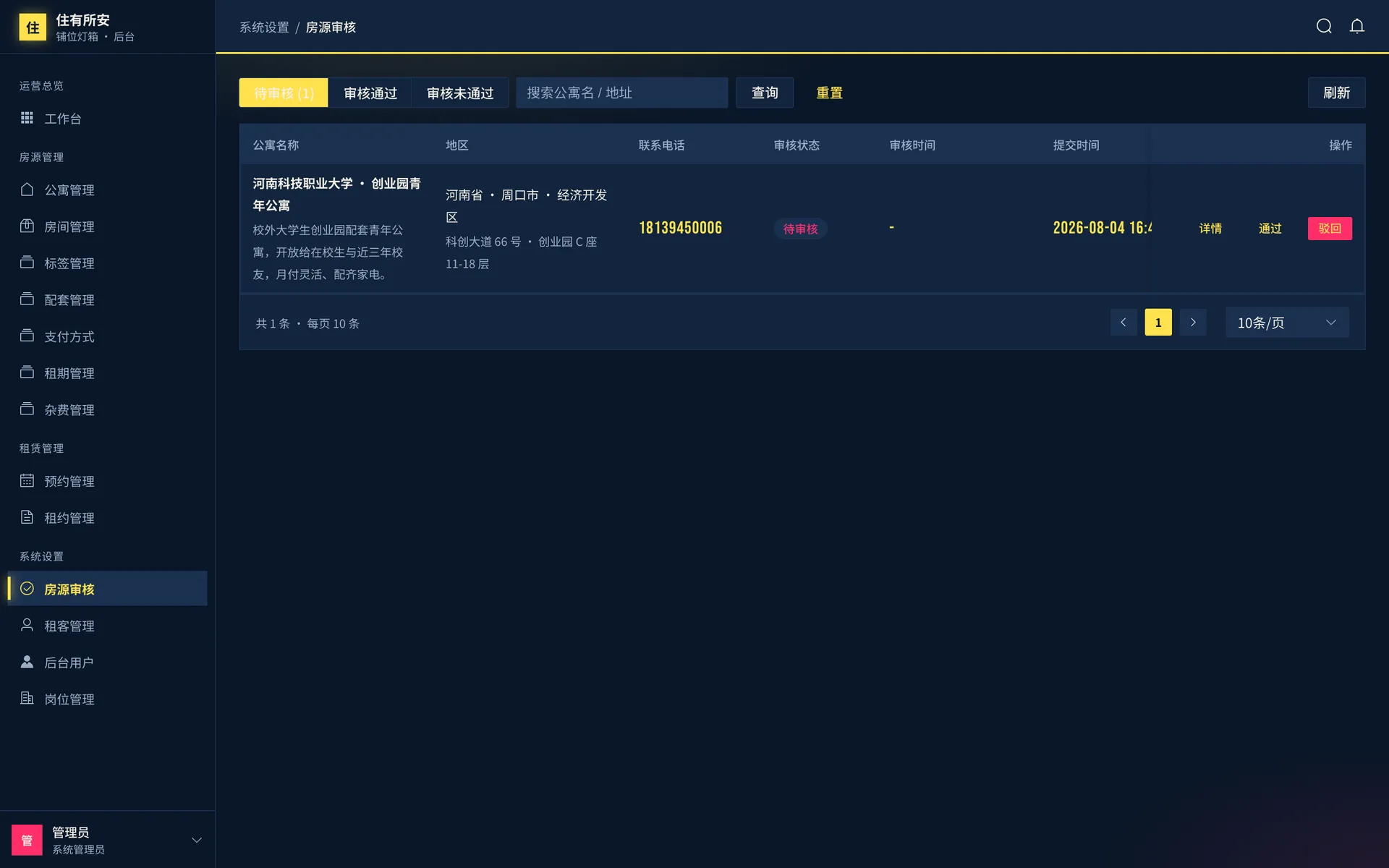 房屋租赁系统 预览图 2