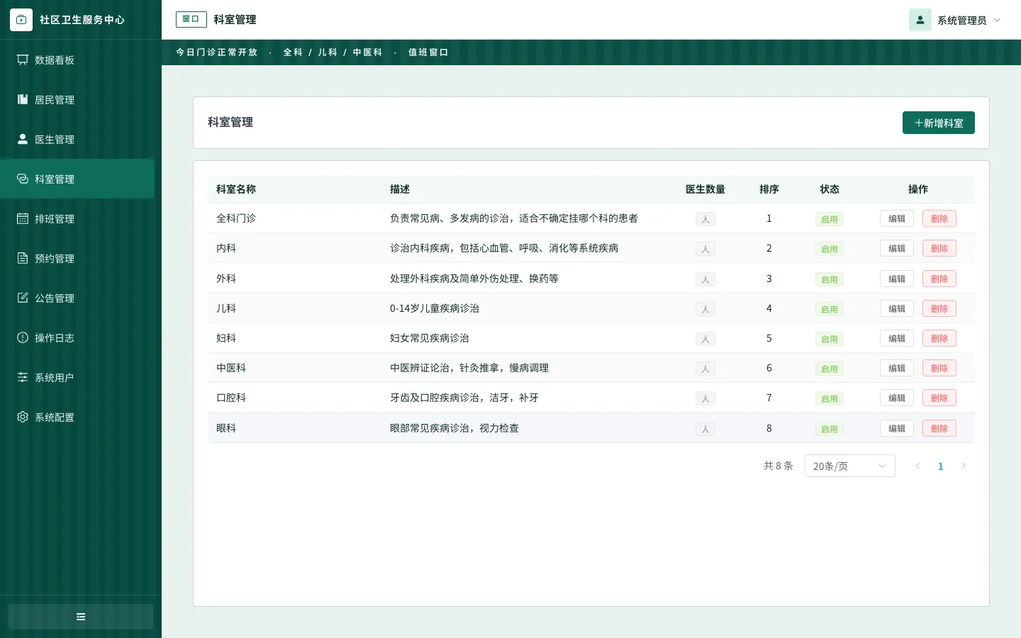 智慧社区就诊服务系统 预览图 6